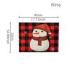 Nuevo mantel individual navideño de lino con estampado navideño, mantel de anciano con dibujos animados, mantel de trineo con alce, tapete aislante para mesa de comedor