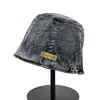 Sombrero de Cubo Vintage Casual de Moda con Letras Protector Solar Sombrero Versátil para Adelgazar la Cara para Mujeres Estilo Ins Sombrero de Cubo para Cubrir la Cara