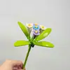 Bloques de Construcción Pequeños Educativos Infantiles Transfronterizos Flor de Simulación Flor de Trébol Estrella Compatible con un Cierto Modelo de Bloques de Construcción Alto