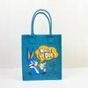 Bolsa de Feltro com Estampa de Desenho Quadrada Vertical Bolsa Tote para Livros de Estudante Bolsa de Feltro com Logo Imprimível em Estoque