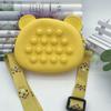 Bolsa Transversal Infantil, Bolsa de Silicone Tigre Feliz, Bolsa com Cabeça de Tigre para Alívio de Estresse para Meninos, Cabe Carteira e Mochila