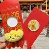 Año del Caballo Pegatina Dorada para Teléfono Creativa Cultural Sobre Rojo Oro Puro 999 Pegatina para Teléfono Hazte Rico al Instante Sobre Rojo de Año Nuevo Pequeño Regalo