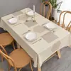Toalha de Mesa com Toque de Luxo, Luxo Leve, Impermeável, à Prova de Óleo, Resistente ao Calor, Lavável, Tapete Retangular de PVC para Mesa de Jantar e Mesa de Centro, Novo Modelo 2026