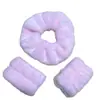Scrunchie de Toalha para Secar Cabelo Extra Grande, Elástico de Cabelo de Pelúcia Fortemente Absorvente, Suave nos Cabelos, Dupla Utilização para Lavar o Rosto e Secar o Cabelo
