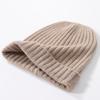 Gorro de punto de cachemira para niños y niñas, gorro de lana de cachemira cálido y grueso, otoño e invierno, gorro frío para bebé
