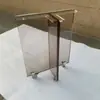 Pata de Mesa Transparente de Acrílico con Gradiente Negro Soporte Curvo Mesa de Café Isla Soporte Pata de Mesa Pie de Mesa