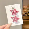 Pinzas para el pelo de estrella de colores dulces para niños, Pinzas de pato para el flequillo lateral de las niñas, Accesorios para el pelo