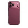 Adecuado para funda de teléfono Apple 18 Pro Max, iPhone 16 Rojo Borgoña, 17 funda de silicona texturizada, 15 diseño minimalista, 14 funda de cobertura total
