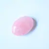 Piedra Caliente de Compresa Caliente de Piedra Cruda de Cristal Natural Transfronteriza, Fluorita de Piedra Semipreciosa, Piedra de Jabón Ovalada, Masaje de Belleza para Spa