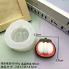 Producto de gran venta transfronteriza: Molde de Silicona Realista con Forma de Fruta para Decoración DIY con Diseños de Lichi Semi-Pelado, Mangostán y Almendra