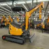 Excavadora Compacta de Orugas Ht25 Exportada a Rusia Excavadora Pequeña Desmonte y Siembra en Terrenos Montañosos Excavadora Pequeña