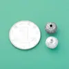 Prata Esterlina S925 Padrão Antigo Personalizado Retrô de Rosto de Animal Contas Espaçadoras de Prata Gananciosas Pulseira DIY Acessórios de Prata 10mm