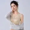 Directamente del fabricante, superventas transfronterizo, sujetador de seda helada sin costuras con encaje en la espalda, sin aros, push-up, ajustable, talla grande