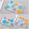 Grampo de Cabelo Anel Joia de Resina Cristal DIY Molde de Silicone Flor Moinho de Vento Fruta Coração Molde de Aplique
