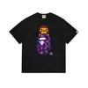 Camiseta BAPE Verão Camuflada Unissex Manga Curta Gola Redonda Estilo Japonês Tendência