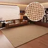 Tapete de Sisal Sintético para Sala de Estar, Lavável e Limpável com Pano, Adequado para Estúdio Fotográfico, Quarto, Cabeceira e Janela de Canto