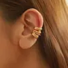 Nuevos Clips para Orejas de Estilo Transfronterizo Europeo y Americano Sin Perforación, Pendientes Creativos Simples de Aleación, Clips para Cartílago de la Oreja, Pendientes, Accesorios de Joyería