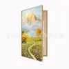 Pintura Decorativa Grande da Bacia do Tesouro Dourado para Caixa de Medidor Elétrico, Mural Moderno de Entrada, Pintura de Paisagem para Hall de Restaurante