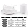 Vajilla de Melamina Restaurante de Fondue Montaje de Mesa Cuatro Piezas Plástico Imitación Porcelana Blanco Plato para Barbacoa Hotel Creativo Comercial
