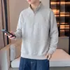 [M-8XL] Nueva sudadera pesada para hombre talla grande 2026, polo de medio cierre para hombre, chaqueta de otoño para hombre