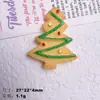 Accesorios de Resina DIY Joyería Galletas de Navidad Muñeco de Nieve Caja de Regalo Pegamento de Crema Funda para Teléfono Móvil Pasador Pendientes Colgante Lote