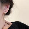 Clip de Oreja Simple Tipo C sin Agujeros en las Orejas para Mujer Ins Europeo y Americano Elegante Moda Estilo Cool Nicho Plato para Incienso de Mosquitos Joyería para la Oreja