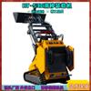 Cargadora compacta de orugas, cargadora de construcción multifunción, tres bombas, tres válvulas, carretilla elevadora pequeña de orugas