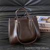 Bolso de Mano de Cuero Suave Estilo Nuevo 2026, Bolso Tote Simple de Gran Capacidad, Bolso de Hombro de Alta Gama para Viajes de Trabajo para Mujeres