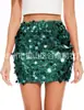 Primavera/Verão 2026 Comércio Exterior Transfronteiriço Amazon Moda Irregular com Lantejoulas Saia Ultra-Curta Conjunto para Festa Noturna Feminino