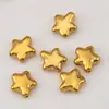 Acero Inoxidable 304 Lujo Ligero Exquisito Superficie Brillante Cuentas Espaciadoras Irregulares Cuentas Espaciadoras de Estrella Cuentas Sueltas Hecho a Mano DIY Accesorios para Joyería con Cuentas