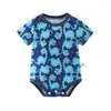 Mameluco para Bebé Transfronterizo para Primavera y Otoño, Mameluco Triangular de Manga Corta para Gatear para Niños y Niñas, Body de Algodón para Niñas de 0 a 1 Año