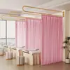 Cortina anti-miradas en forma de U para centro de salud, funda para cama de fisioterapia, cortina envolvente para cama de belleza, soporte para cortina, cortina divisoria para salón de belleza