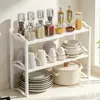 Estante retráctil de almacenamiento de cocina transfronterizo, estante interior de gabinete, estante para ollas multicapa, estante para condimentos y platos