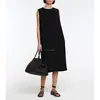 El Poder de la Elegancia y la Gracia~ Vestido Sencillo y Elegante de Corte Recto con Abertura en el Dobladillo, Vestido de Tirantes Recto Estilo Hepburn