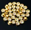 Pedras de Strass de Vidro Cristal para Costura à Mão, Pedras de Strass com Borda Decorativa Anti-Risco, Botões, Abotoaduras, Materiais de Acessórios para DIY de Vestido de Casamento, 36 Peças