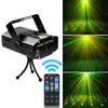 Luz de Cielo Estrellado con Control Remoto Mini Luz Láser Doble Color Rojo y Verde Activada por Sonido Luz Decorativa Intermitente para KTV Interior
