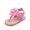 Sandalias de verano nuevas para bebé niña, con forma de T, polvo de purpurina, suela de goma, antideslizantes, para bebés de 0 a 1 año, BHX3207
