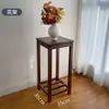 Mesa de Té Estilo Canción para Balcón de Madera de Nogal Negro, Mesa y Sillas Estilo Tradicional para Sala de Estar, Balcón, Apartamento Pequeño, Mesa de Té Integrada
