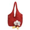 Bolso de Mano Tejido de Verano para Mujer, Bolso de Malla de Hombro Moderno y Elegante para Viajes a la Playa, Tejido de Paja