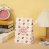 Suministro en stock Amazon cumpleaños Bolsa de regalo de papel Kraft bolsa de mano fiesta bolsa de regalo de cumpleaños bolsa de compras