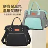 Nueva Bolso de Mamá de Moda Gran Capacidad Portátil para Madre y Bebé Bolso Cruzado Bolsa Térmica para Biberón Bolso para Almuerzo de Trabajador de Oficina