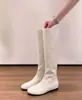 Botas de caña alta versátiles minimalistas estilo uva estilo coreano punta redonda elásticas adelgazantes botas cortas botas de tacón oculto mujer