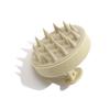 Cepillo para el cabello de paja de trigo Cepillo de masaje para el baño de adultos Artefacto para el champú Cepillo de silicona para fregar el champú para el hogar