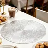 Em estoque Fornecimento Transfronteiriço PVC Porta-copos Fogos de Artifício Doméstico Tapete para Xícara de Chá Anti-escaldante Tapete de Mesa Estilo Flor Tapete para Copo