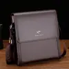 Bolsa de Ombro Masculina 2025 Nova Bolsa Masculina de Grande Capacidade Bolsa Transversal Business Casual Estilo Horizontal Bolsa Plana Vertical
