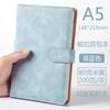 Cuaderno A5 con Inserto para Bolígrafo, Superficie Suave, Libreta Moderna y Sencilla, Set de Cuero PU, Páginas Interiores Engrosadas con Logotipo Imprimible