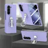 Adecuado para Samsung Zfold8 Funda Integrada y Funda de Película para Teléfono, Empaque Exquisito, Soporte Giratorio de 360 Grados, Soporte de Anillo
