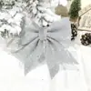 Lazo navideño con algodón perla y polvo dorado, colgante decorativo para árbol de Navidad, suministros decorativos para hotel, centro comercial, KTV
