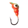 Anzol Chumbo Jig Cabeça Rosqueado 6 Cores Transfronteiriço 1.1g Micro Colorido Anzol Pesca Gelo Isca Artificial Peixe Macio