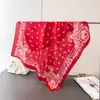 Bufanda Cuadrada Versátil Estampada Estilo Paisley Imitación Seda, Chal, Pañuelo para el Cuello, Corbata de Cuello de Alta Gama, Pañuelo Cuadrado Pequeño, Pañuelo para la Cabeza, Bufanda de Seda, Bufanda para Mujer